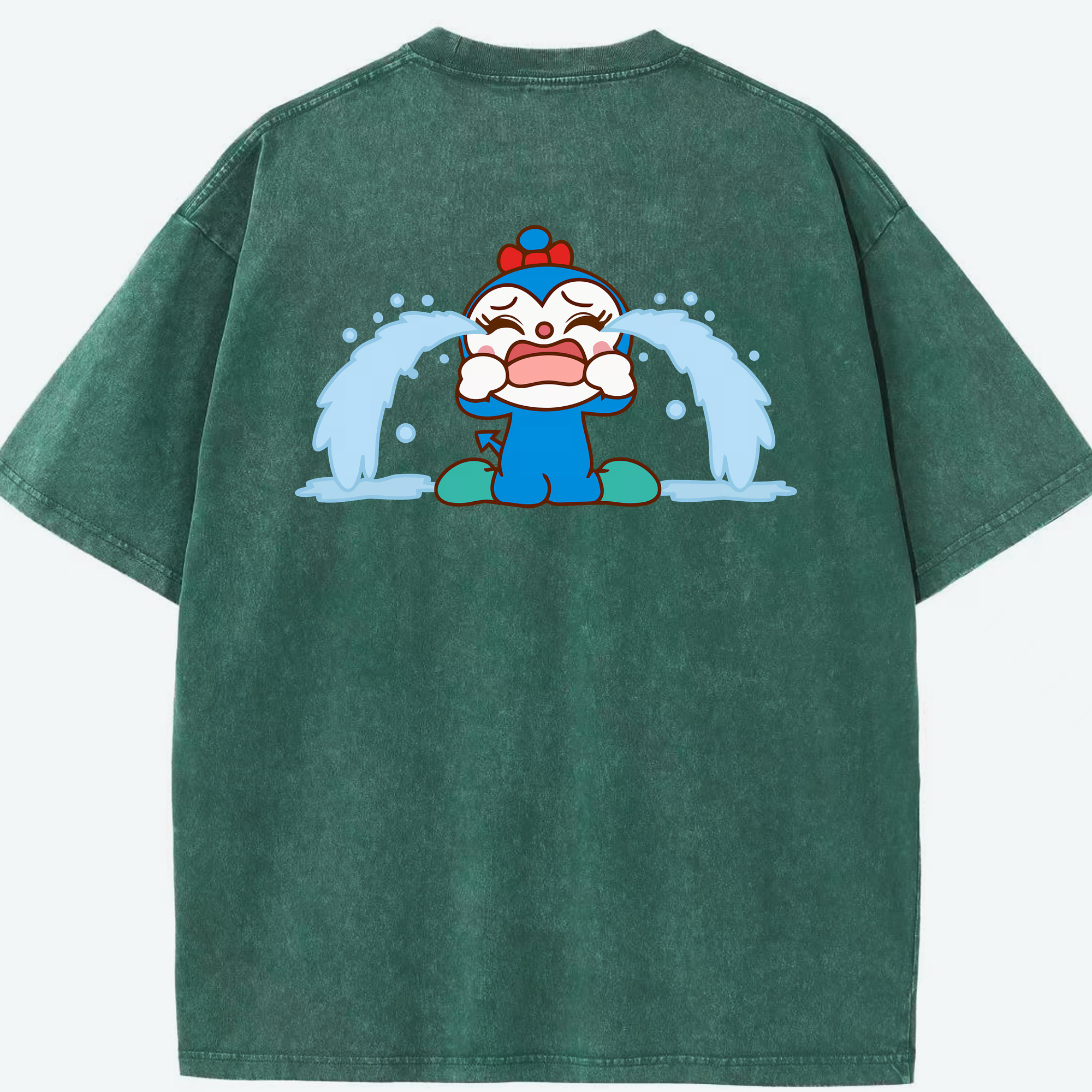 （画像用） アンパンマン Anpanman 綿100% ヴィンテージ風 半袖Tシャツ（背面プリント）